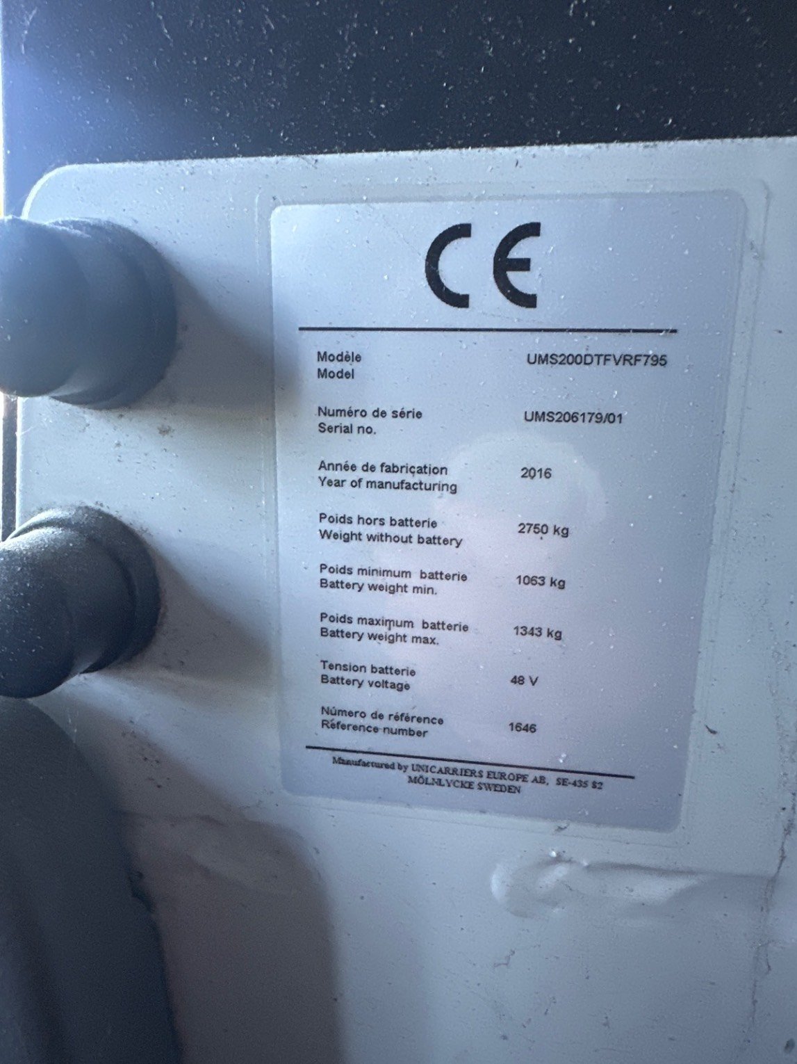 Chariot à mât rétractable Atlet UMS200