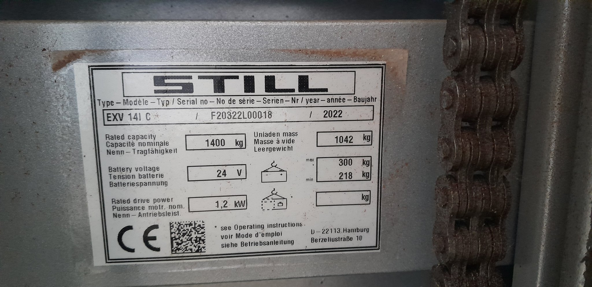 Gerbeur STILL EXV14IC