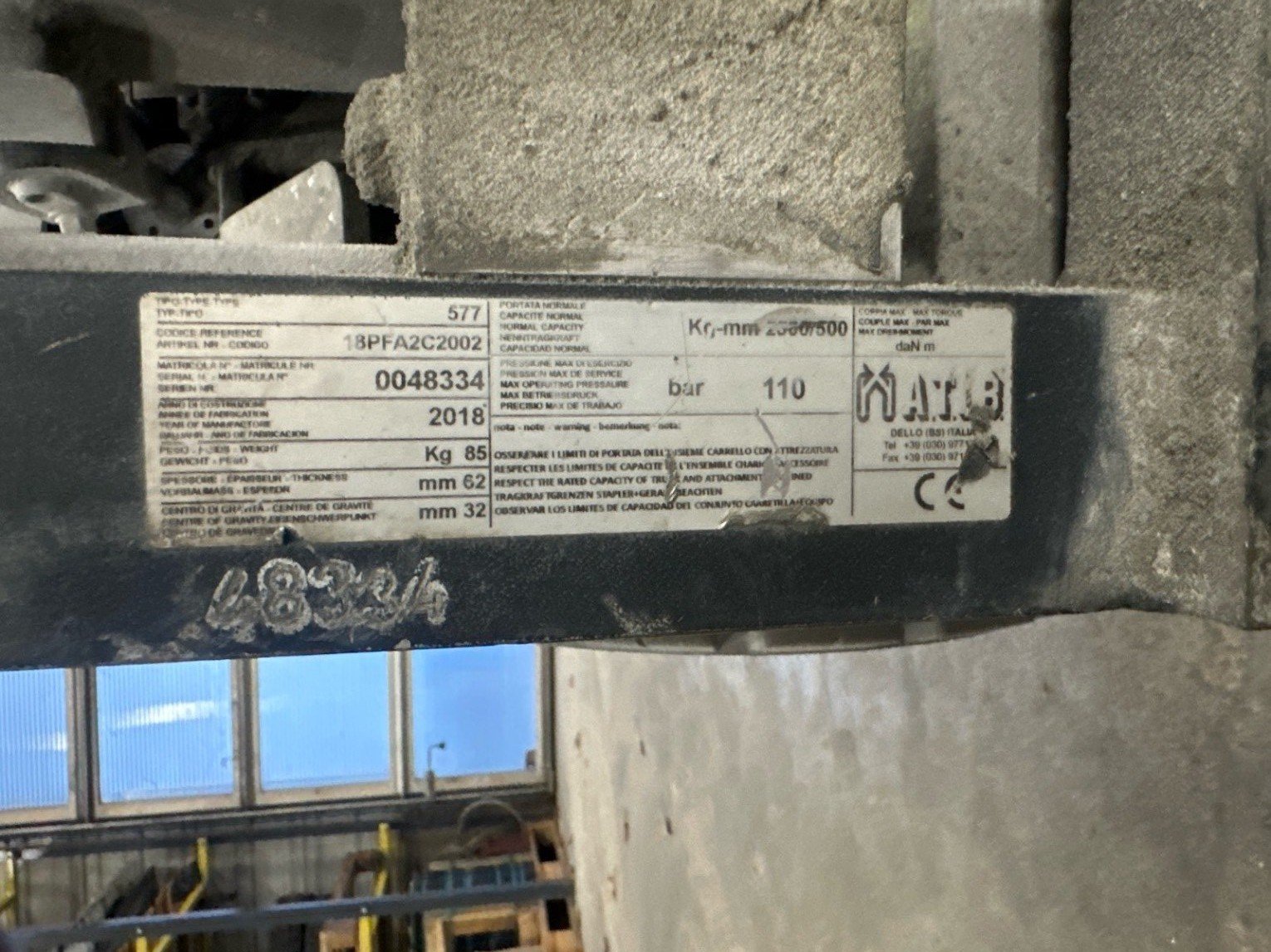 Chariot élévateur frontal UniCarriers TX4-20L