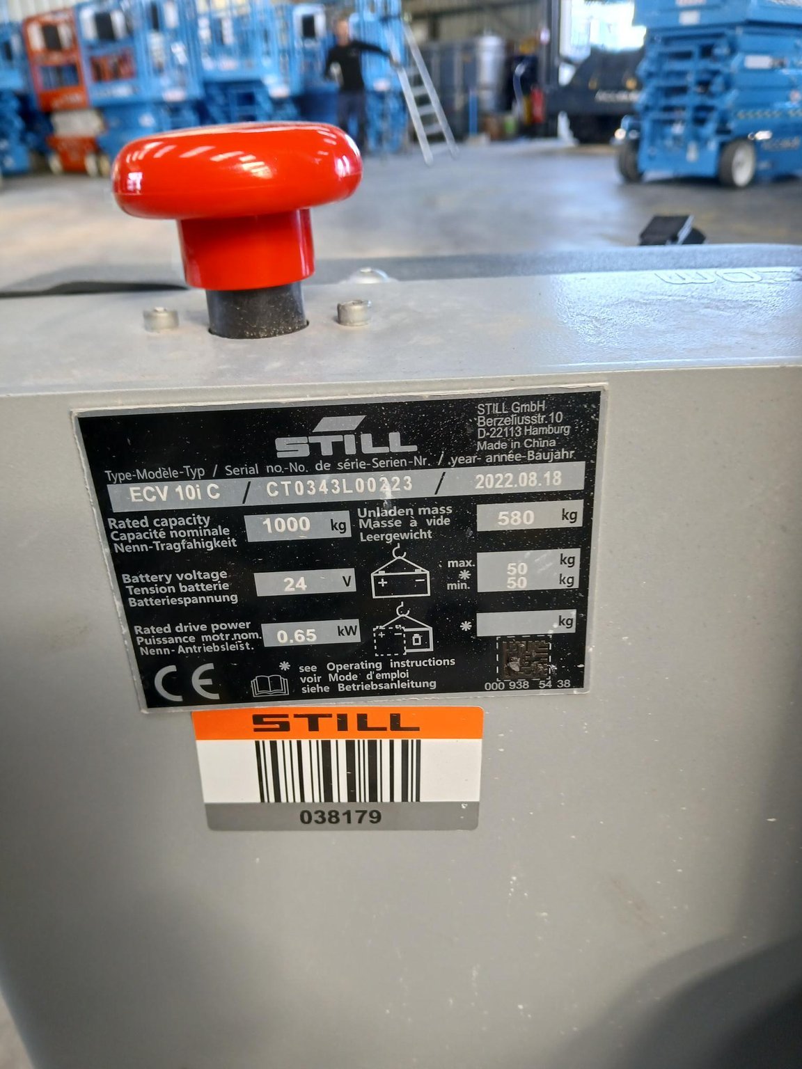 Gerbeur STILL ECV 10IC