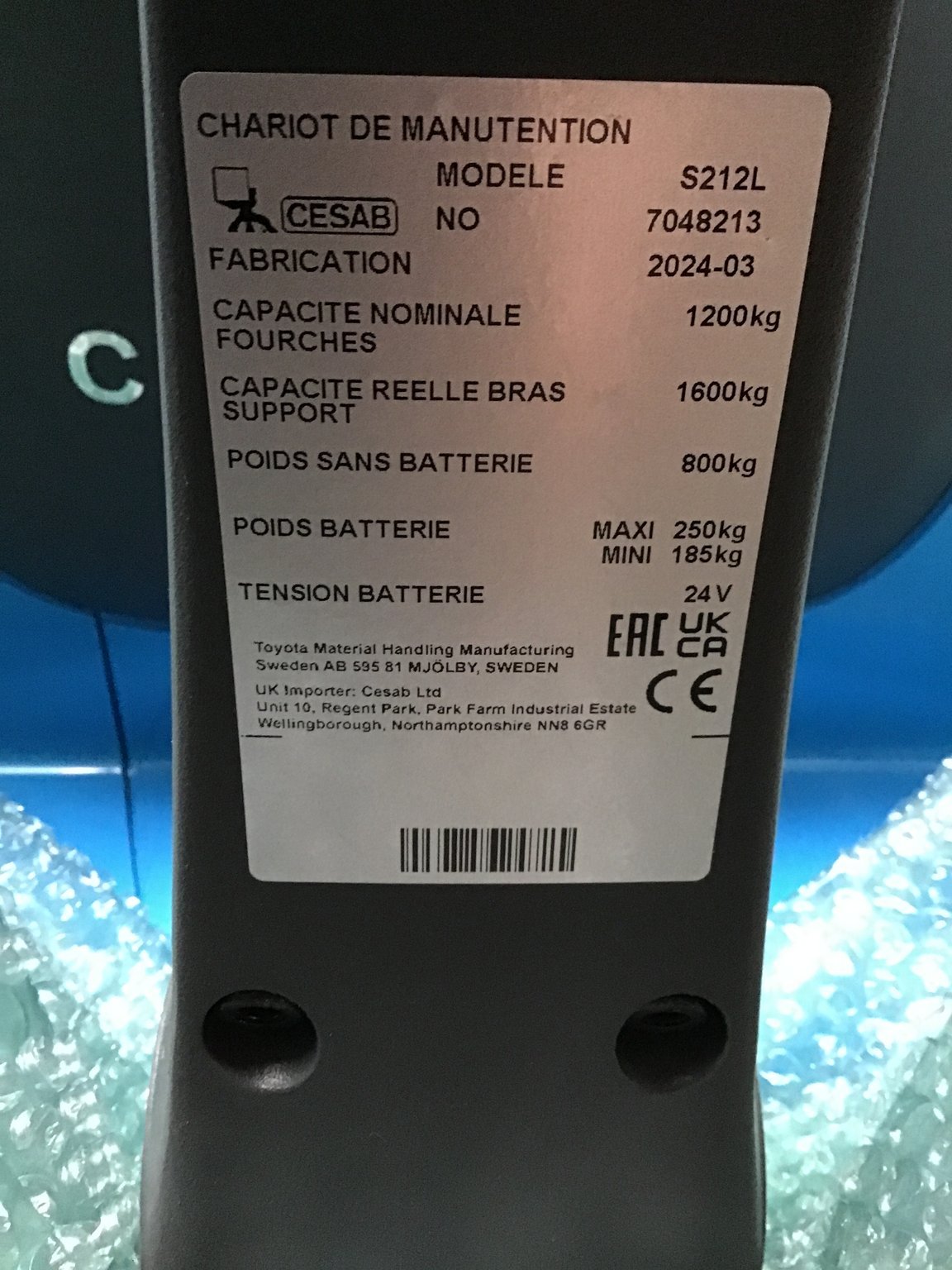 Gerbeur CESAB S212L