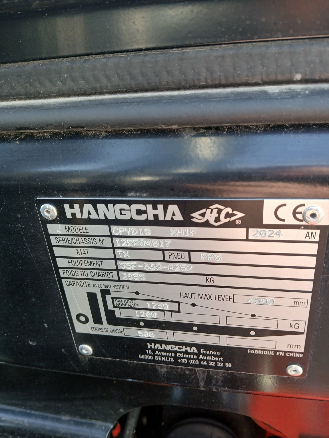 Chariot élévateur frontal Hangcha XF18G