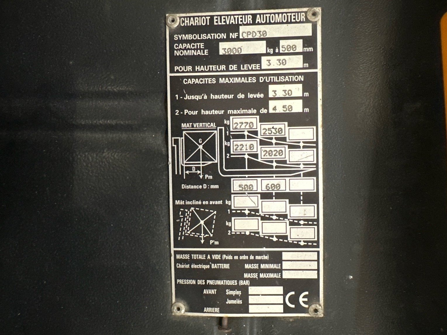 Chariot élévateur frontal Hangcha A4W30