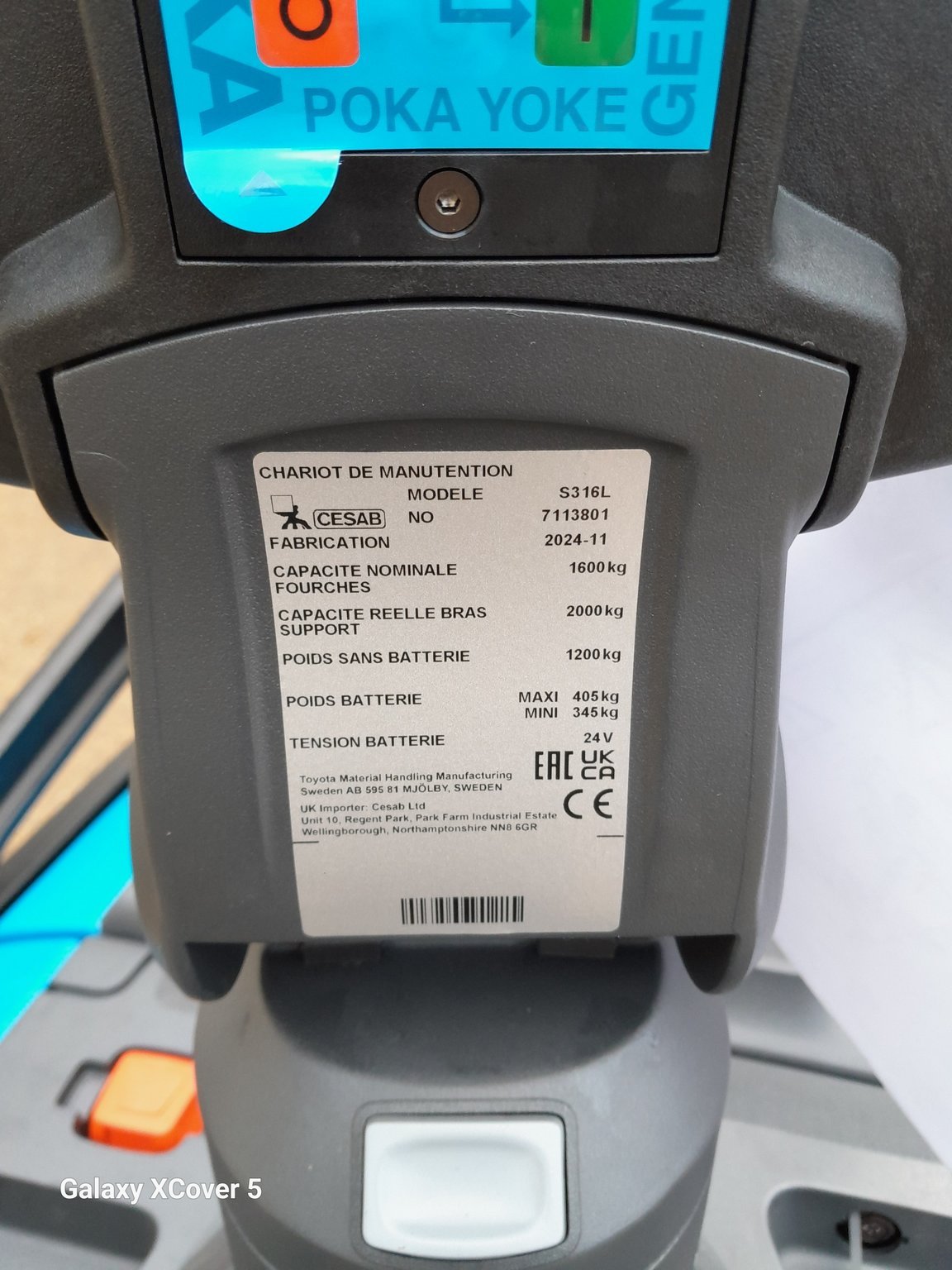 Gerbeur CESAB S316L