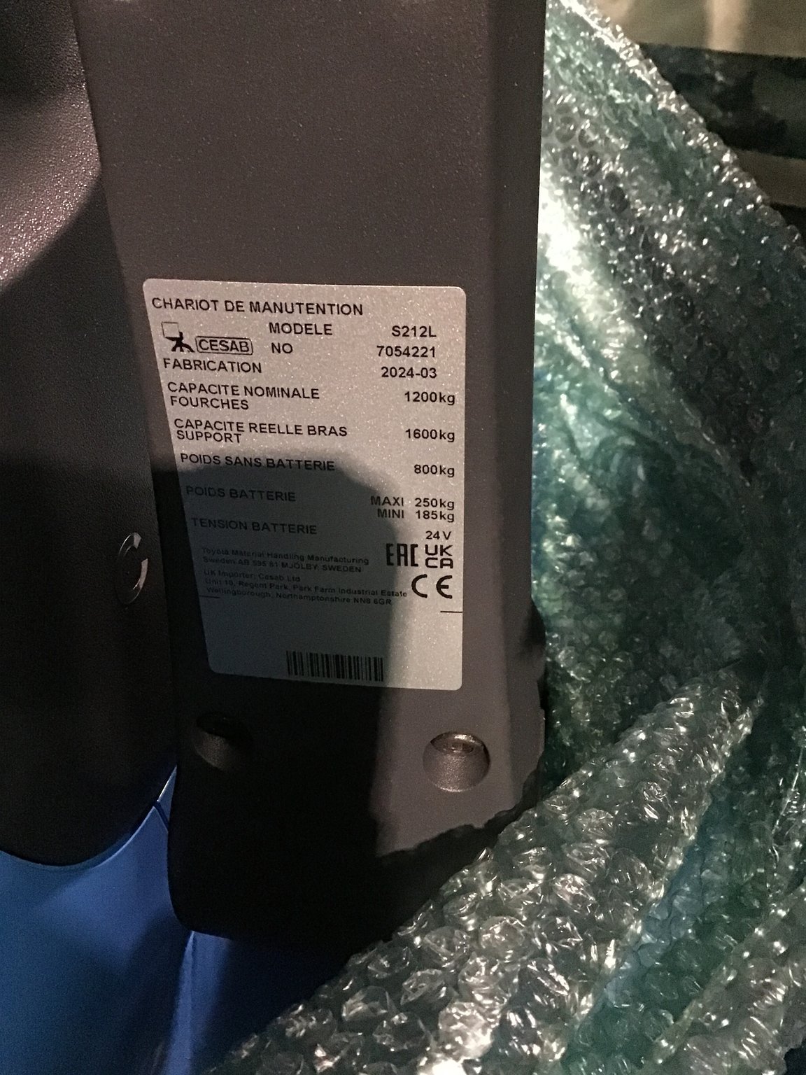 Gerbeur CESAB S212L