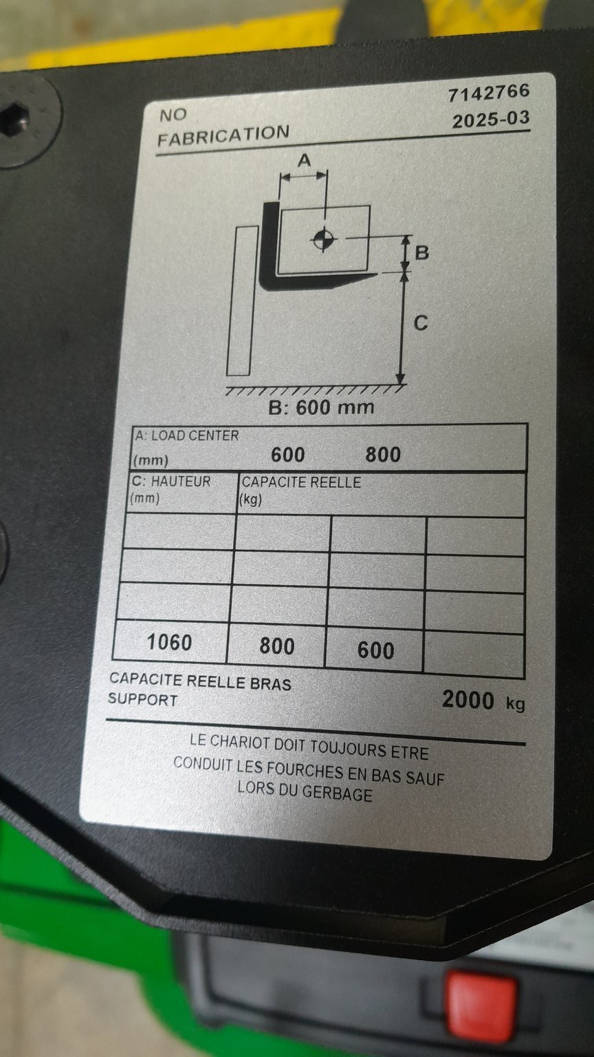 Gerbeur CESAB S208L