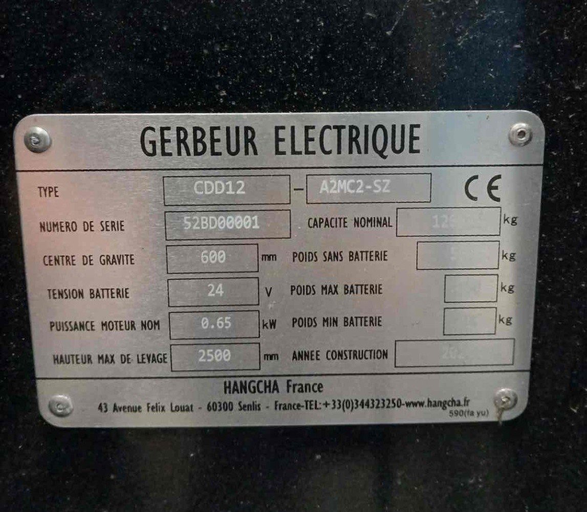 Gerbeur Hangcha CDD12-A2MC2-SZ