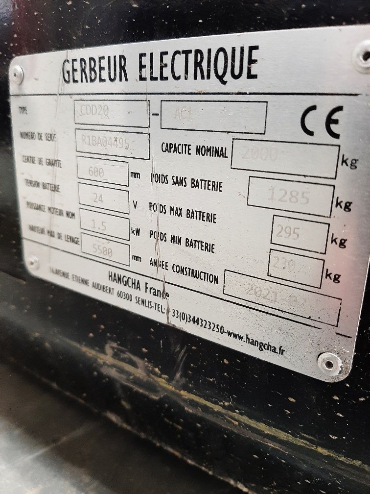 Gerbeur Hangcha CDD20-AC1