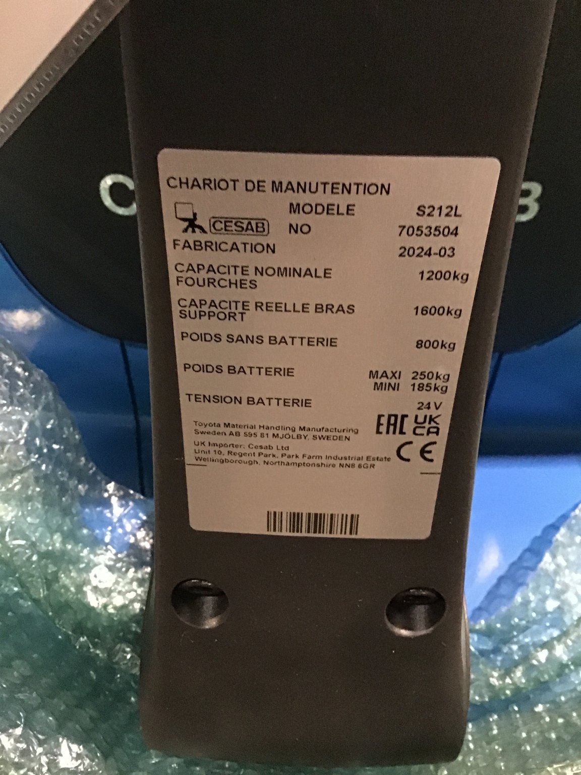 Gerbeur CESAB S212L