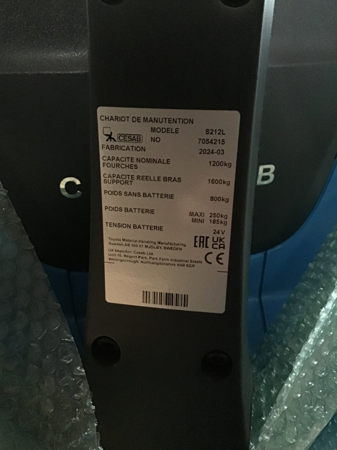 Gerbeur CESAB S212L