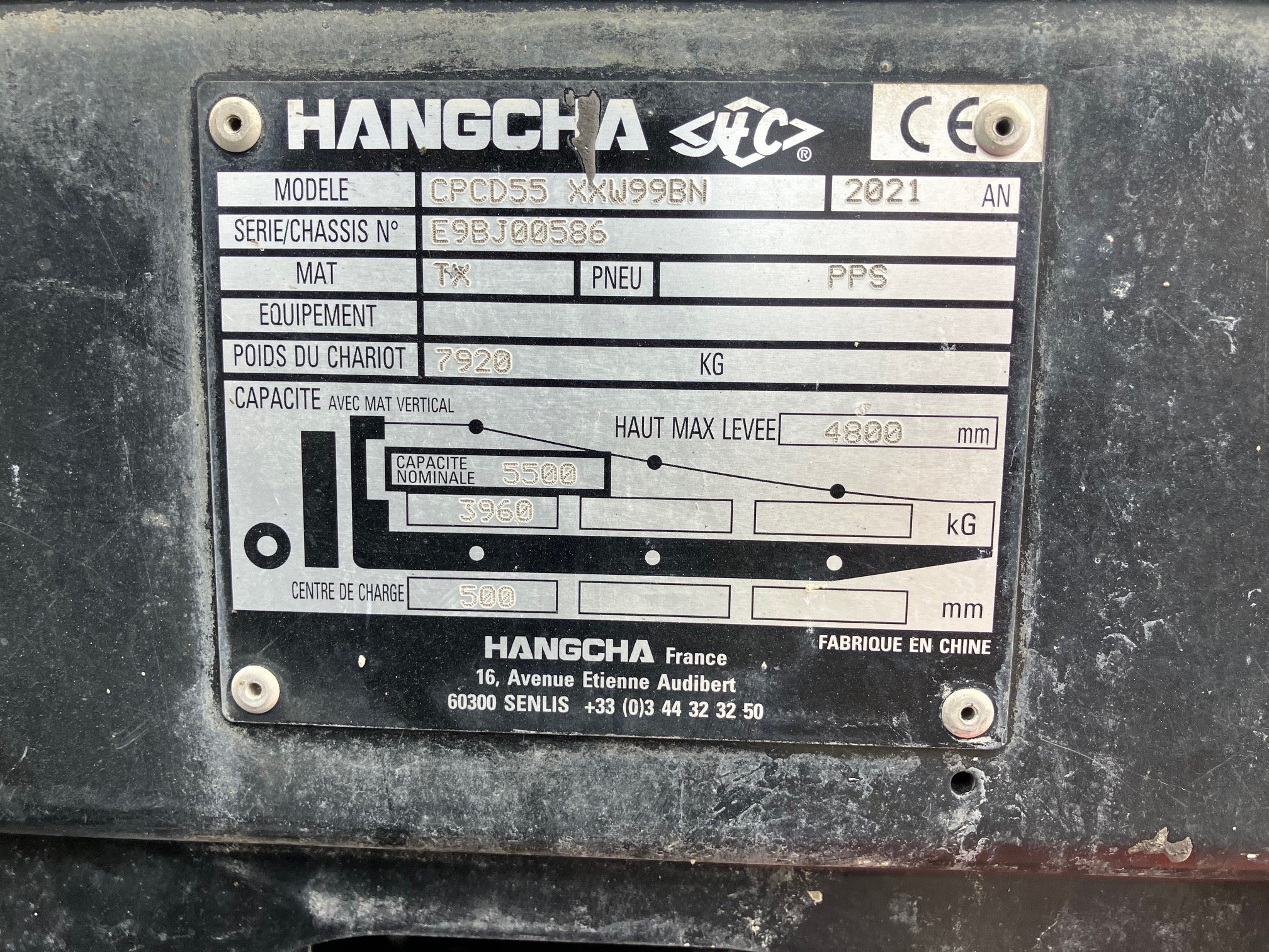 Chariot élévateur frontal Hangcha XF55D