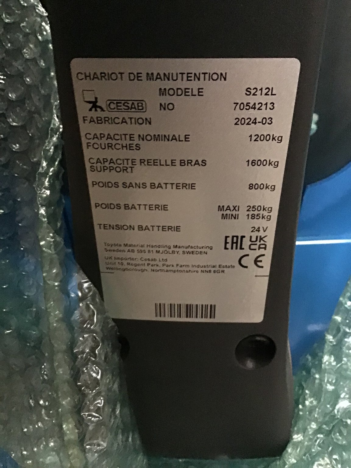 Gerbeur CESAB S212L