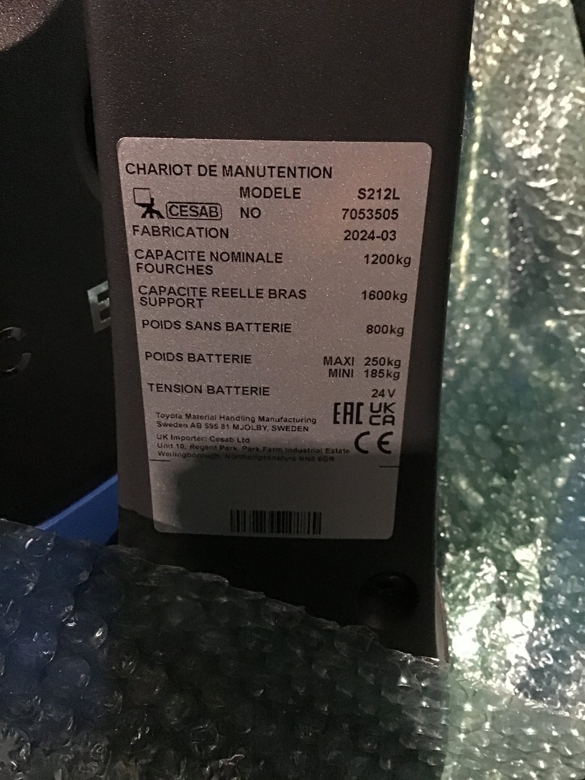 Gerbeur CESAB S212L