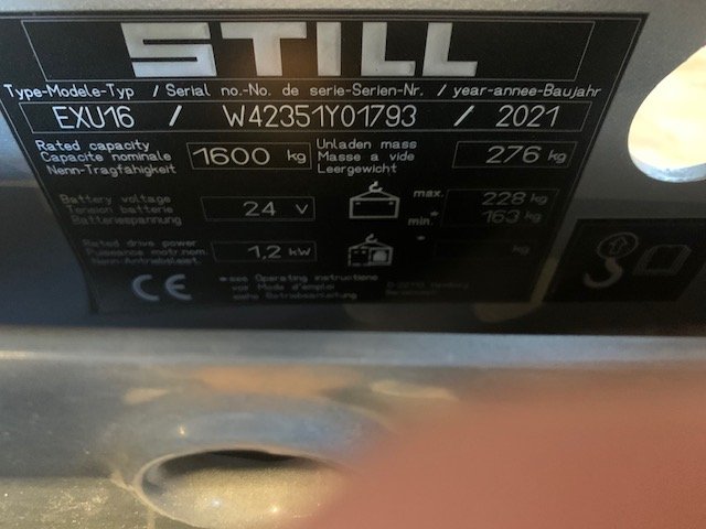 Transpalette électrique STILL EXU16