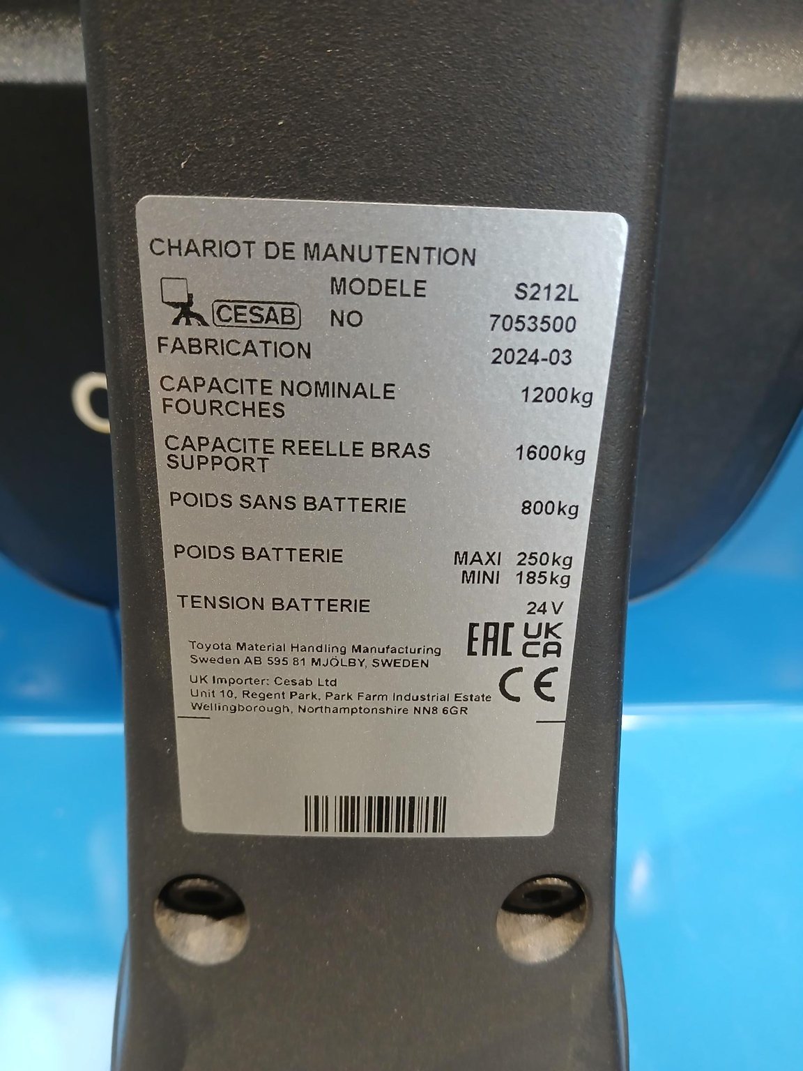 Gerbeur CESAB S212L