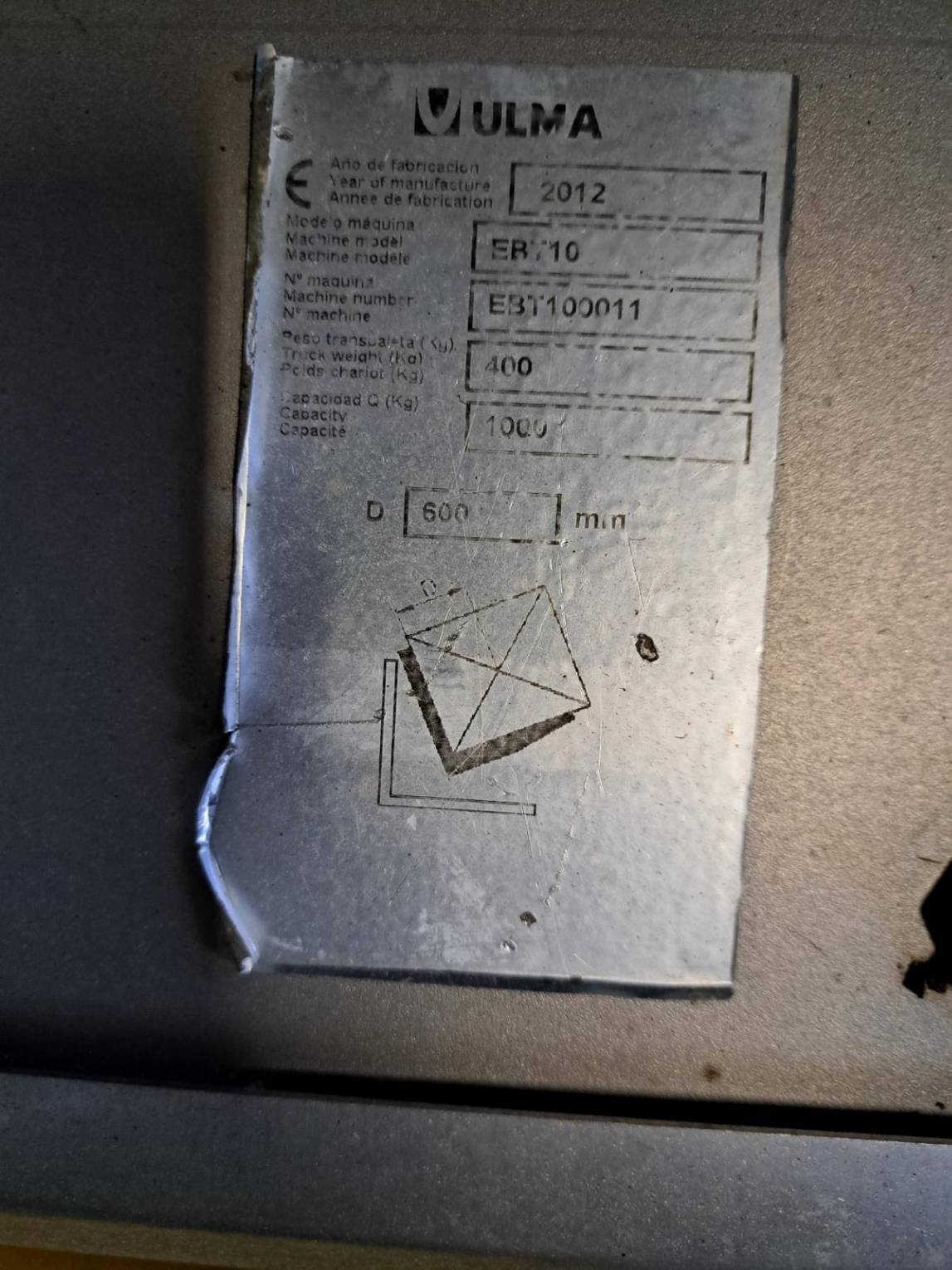Transpalette basculeur électrique Ulma EBT 10i