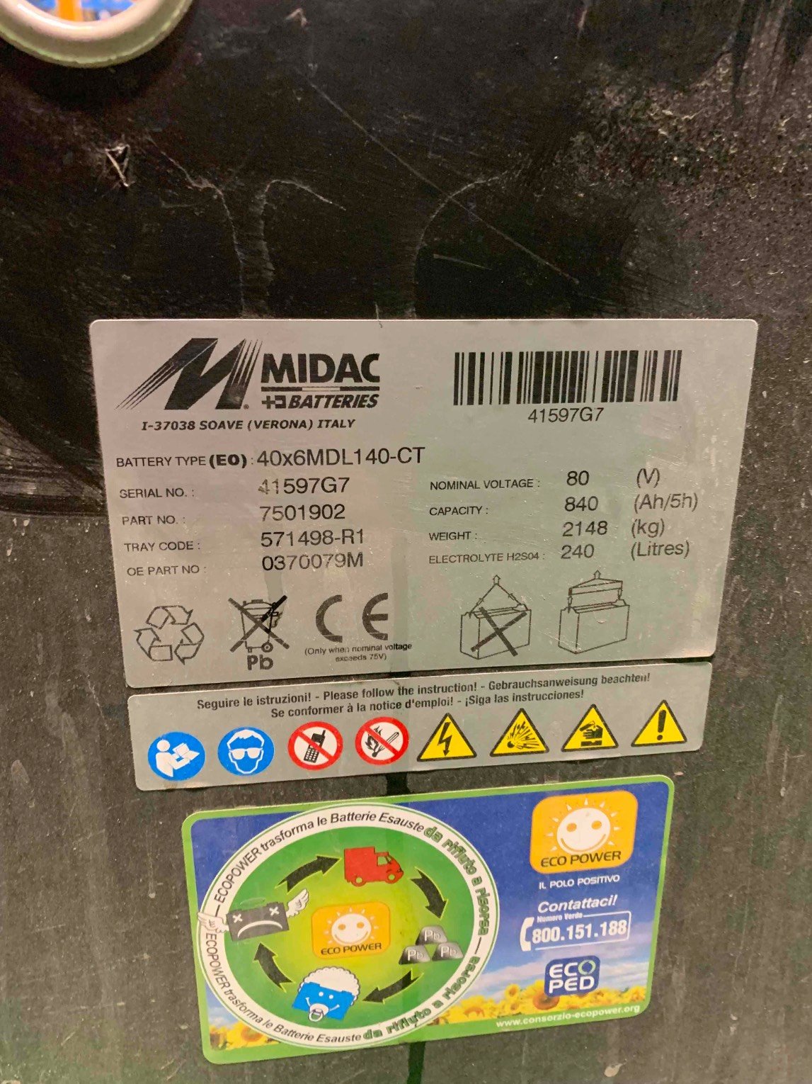 Chariot élévateur frontal CESAB B645