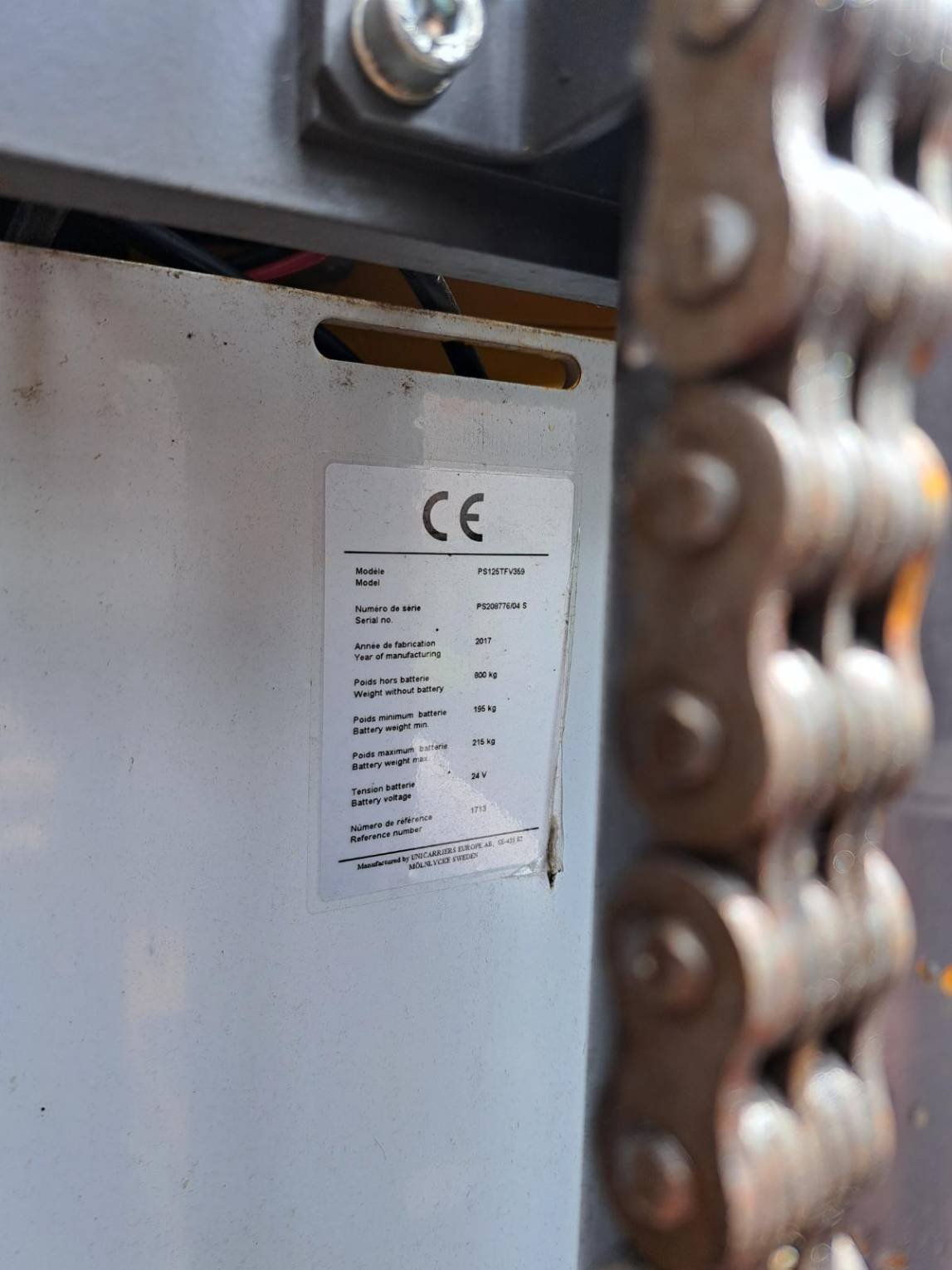 Gerbeur UniCarriers PS125