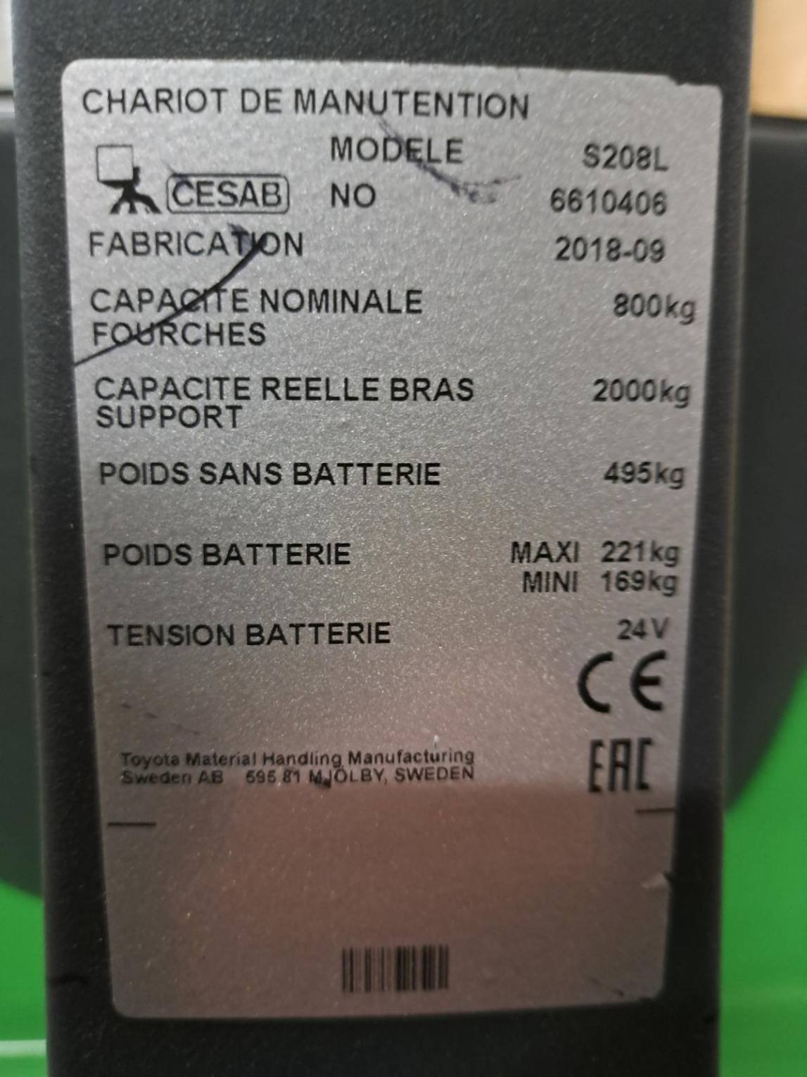 Gerbeur CESAB S208L