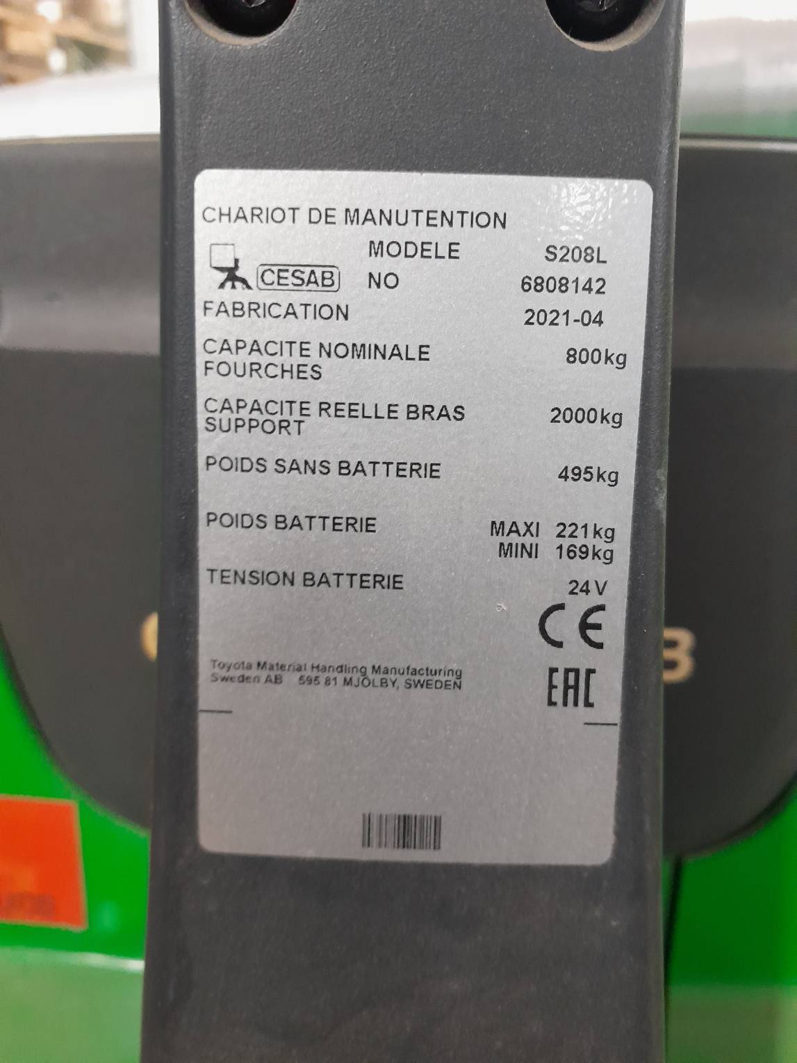 Gerbeur CESAB S208L