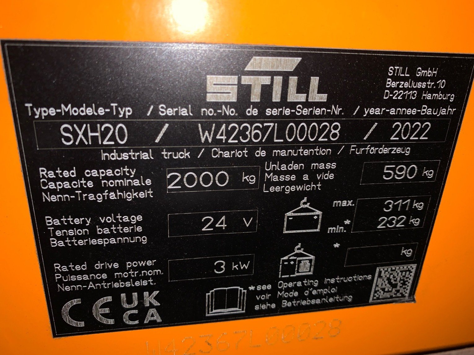 Transpalette électrique STILL SXH20