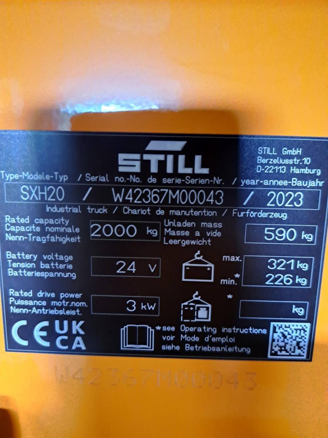 Transpalette électrique STILL SXH20