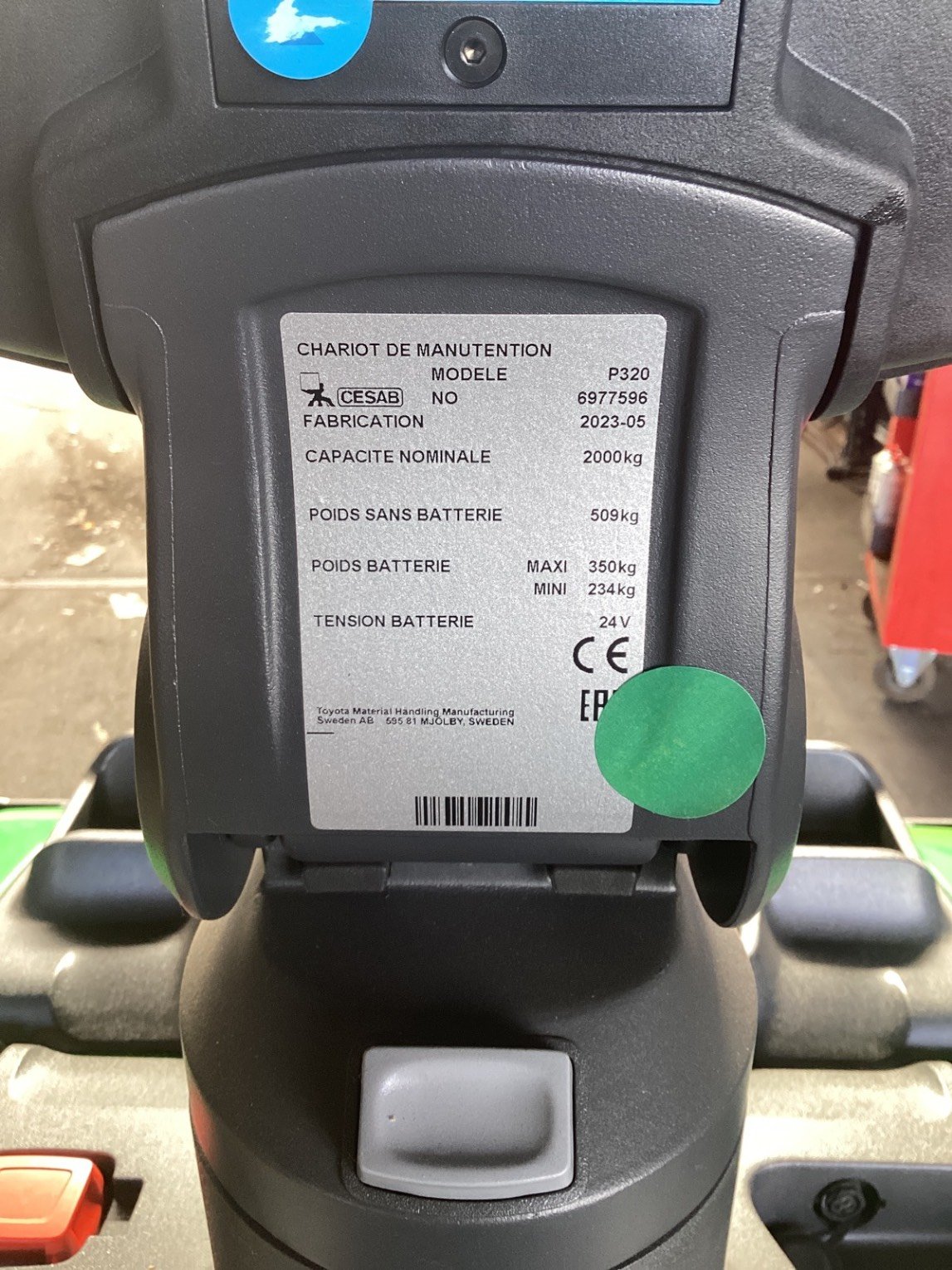 Transpalette électrique CESAB P320