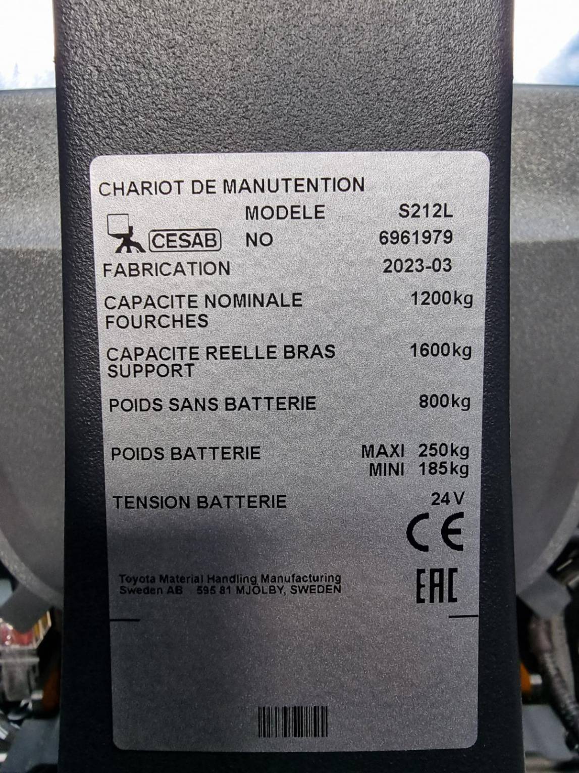 Gerbeur CESAB S212L