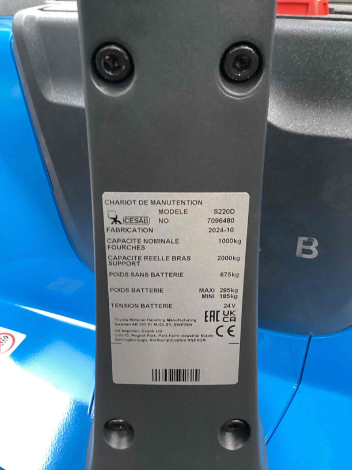 Gerbeur CESAB S220D