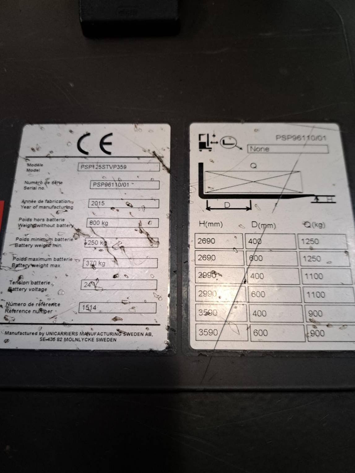 Gerbeur Nissan PSP125