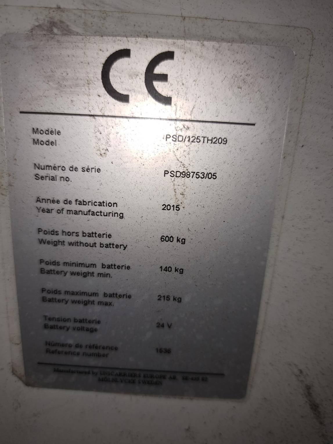 Gerbeur UniCarriers PSD125