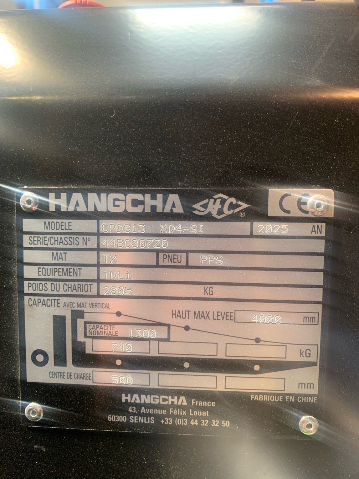 Chariot élévateur frontal Hangcha X3W13-I